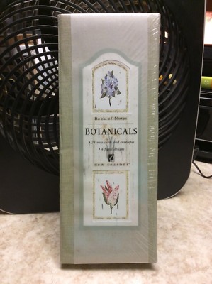 BOTANICALS New Seasons 4 Floral Designs BOOK OF NOTES NEW IN PACKAGE