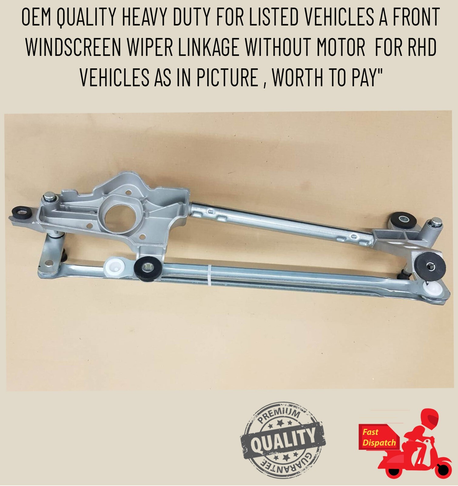 VAUXHALL VECTRA C & SIGNUM NEW FRONT WINDSCREEN WIPER LINKAGE RHD (2002