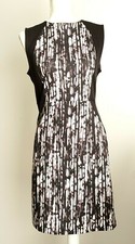 Apt 9 Women Size Medium Sleeveless Shift Dress Multicolor Brown Career Wear