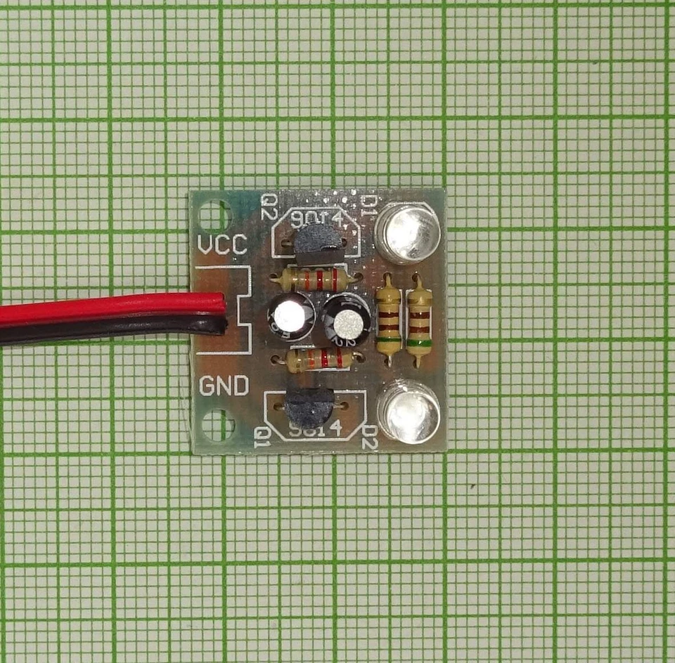 LED Wechselblinker Modul Mit 2 Weiss Leds - Bausatz - E930+ - Bild 4 von 4