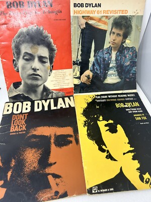 Bob Dylan Songbooks Lot 4 - HIghway 61 Times Changin' / Guitar Vocal