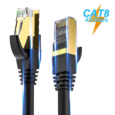 2000MHZ 40Gb Premium Cat 8 Cable for PC, Router, Gaming, Xbox, IP Cam, Modem Lot