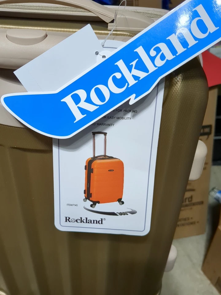 Rockland Luggage Melbourne 20 Inch Expandable Carry on Bronze One Size - Image 2 of 4