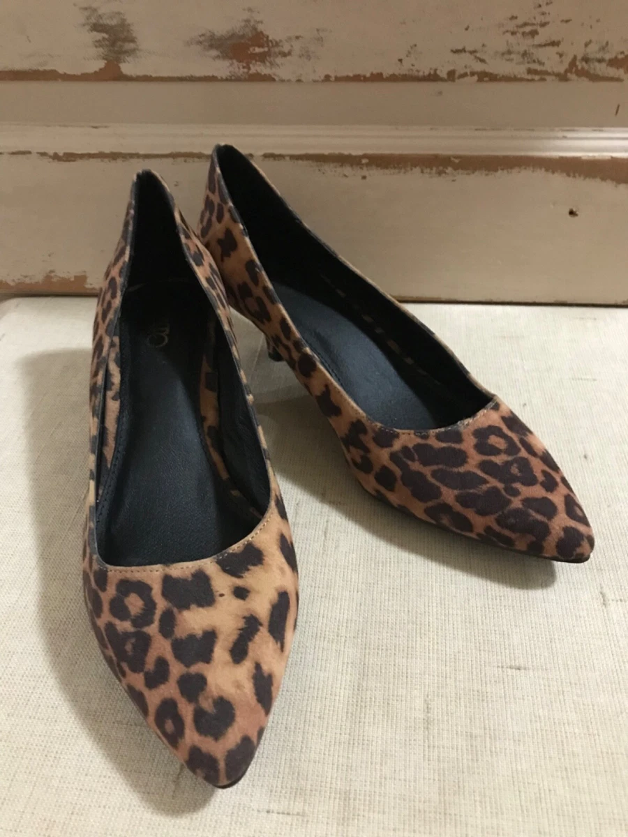 Cato Leopard Pumps Shoes Size 7.5 eBay