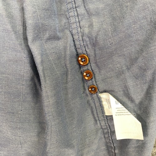 Chemise homme Faherty L bleu rouge à carreaux boutonnée manches longues poche décontractée - Photo 16/16