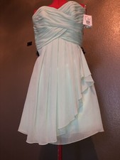 Davids Bridal Bridesmaid/Prom Dress, Mint Green,  Size 6. New w/ Tags F14847