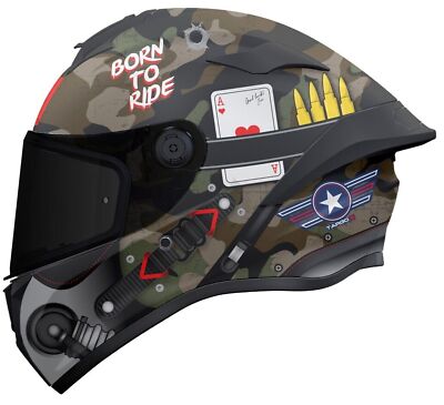 bat motorcycle helmet Motorcycle Helmet Bat Ears Full Face For Man Detachable Horns Motorcross  Racing MotorBike Dot Certification Safety Moto Helmets