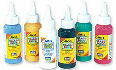 NEW AMOS Glass Deco Paint 60ml Colour Refills - sold individually