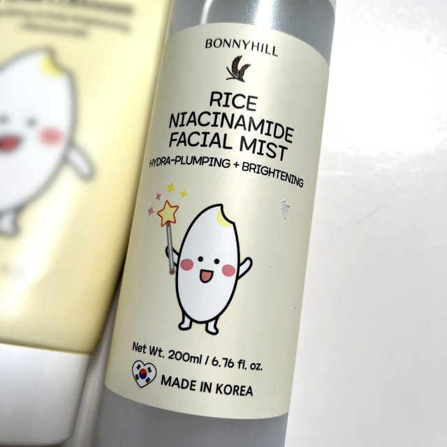 Bonnyhill Rice Niacinamide Facial Mist 200ml, Korean Cosmetics, KBeauty, sample