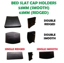 PACK OF PLASTIC SLAT HOLDERS CAPS SINGLE 3'0 DOUBLE 4'6 KING SIZE 63/53 mm