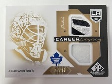 2014-15 SP Game Used Career Legacy Patch #CL-JB Jonathan Bernier #/99 Toronto