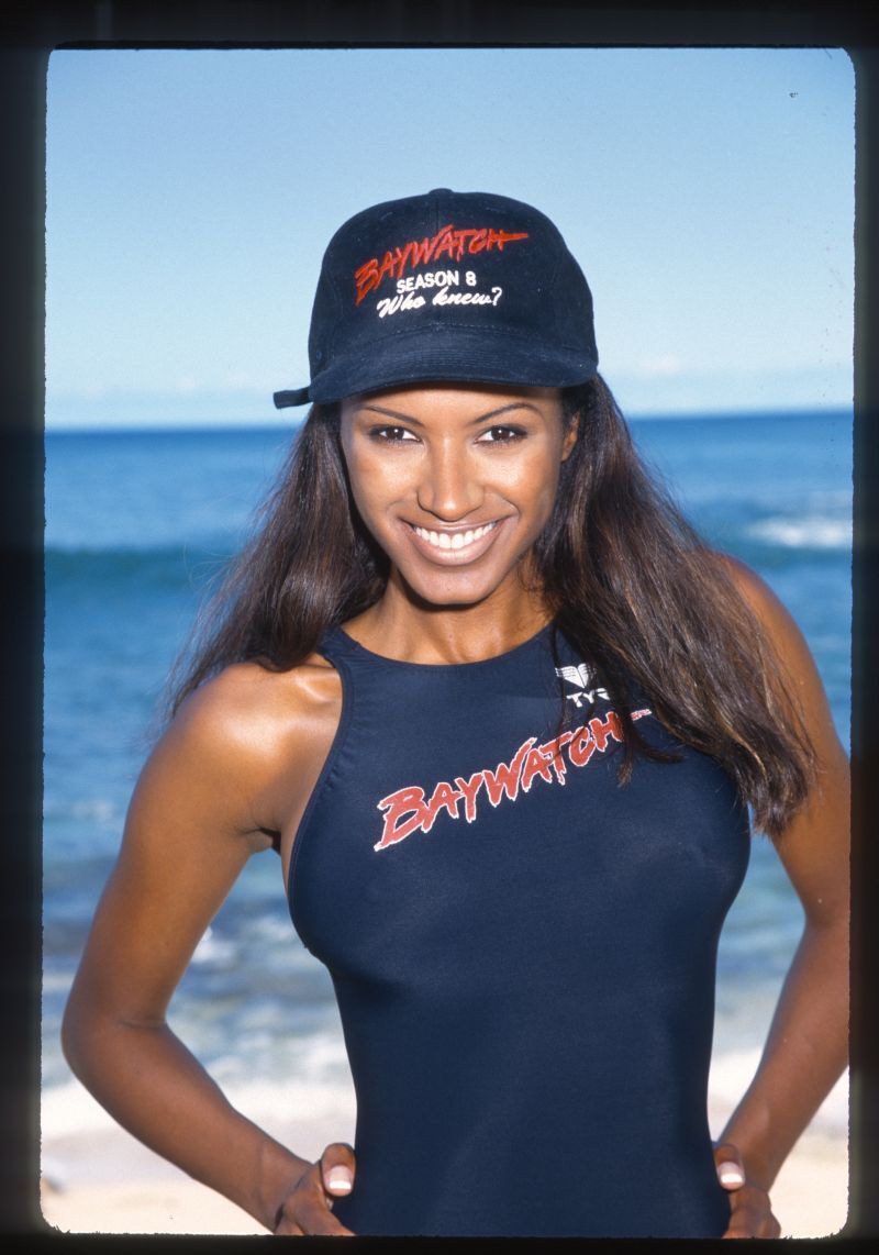 1997 TRACI BINGHAM Batwatch Swimsuit Pose Original 35mm Slide
