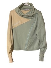 Native Supply "his Glory Alone" Jacket Women’s Xl  Asymmetrical Zip Color Block