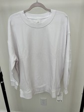 NWT Size 12 Lululemon Perfectly Oversized Crew WHT White
