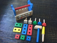 Disney Melissa  Doug Mickey Mouse Wooden Tool Box Kit 15 Pieces Ages 3 5796