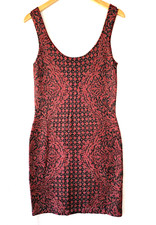 Rock & Republic Bodycon Dress Womens Large Stretch Metallic Cocktail Tank Sexy