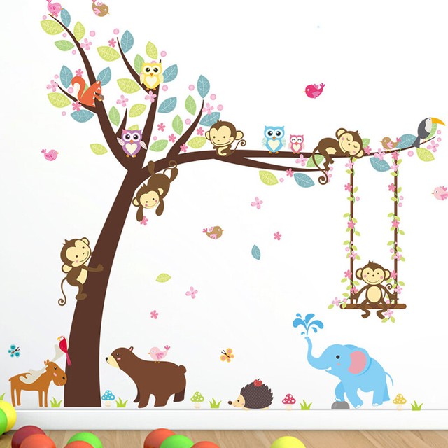 forest animal wall art