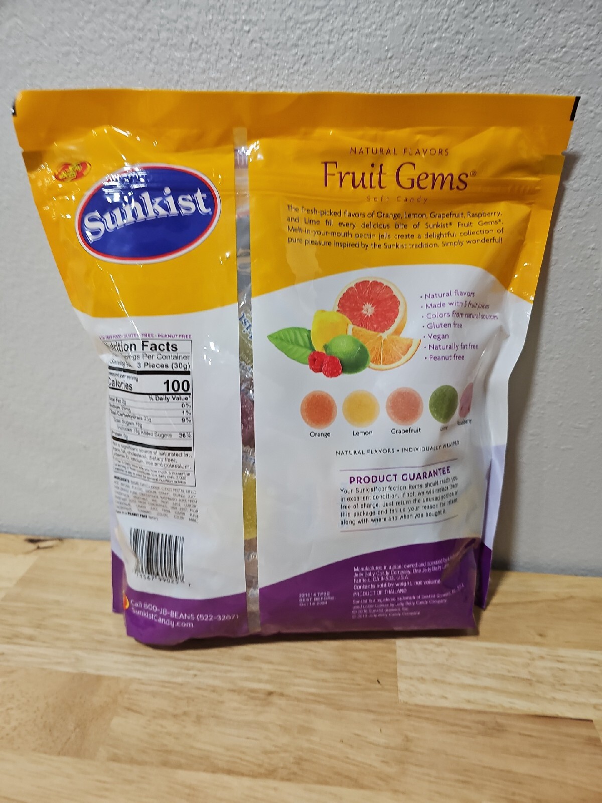 Sunkist Fruit Gems Assorted Soft Candy, 2 lbs.
