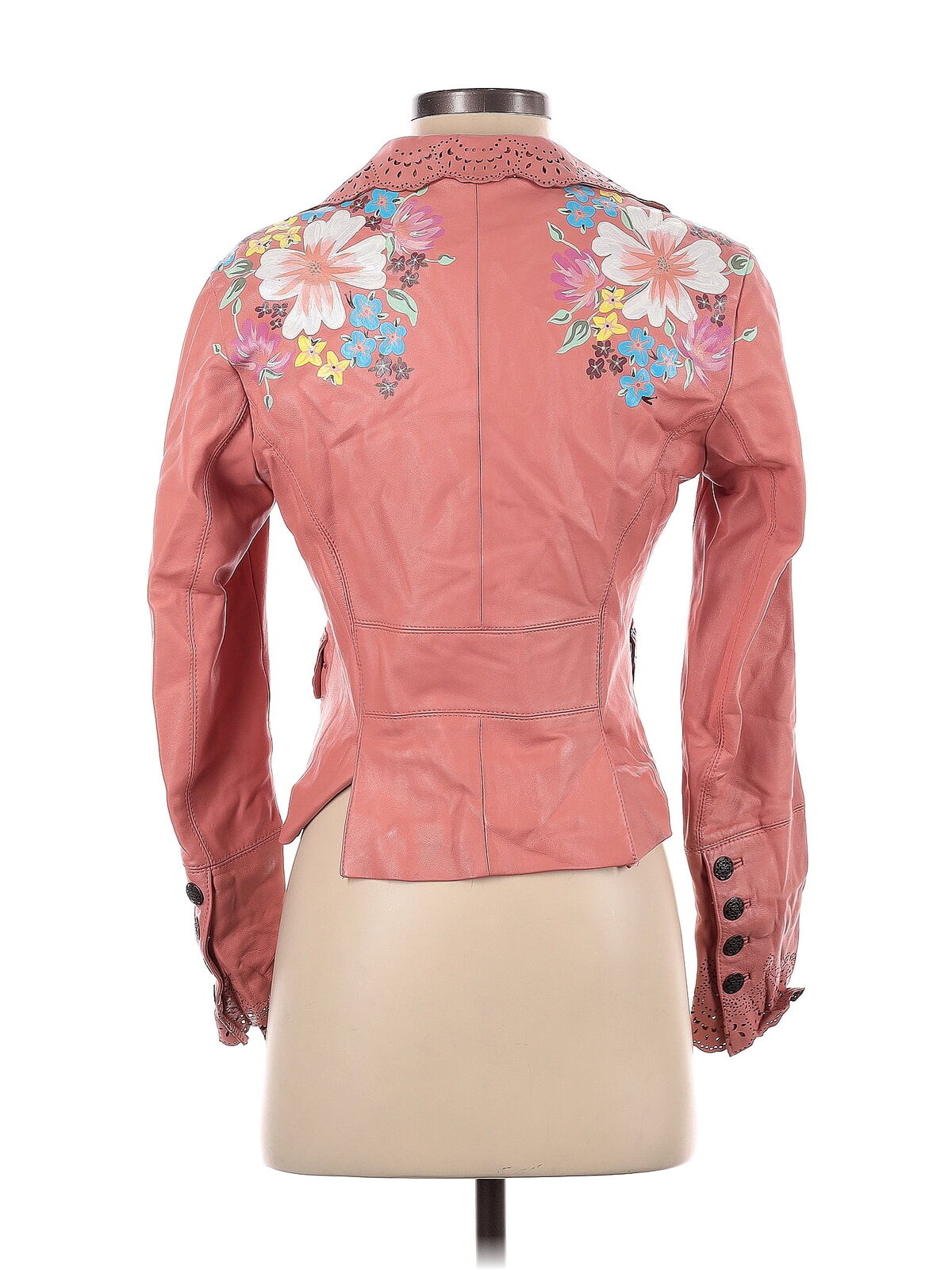 Wilsons Leather Women Pink Leather Jacket XS - image 2