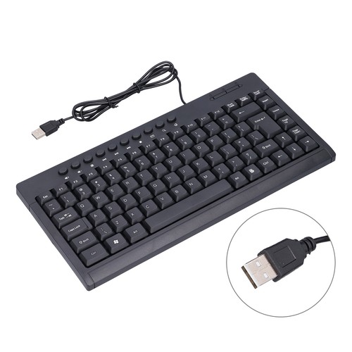Wired Keyboard Mini 87 Keys USB Desktop Notebook Computer Accessories For Of TPG - Picture 20 of 29