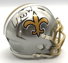 🔥Will Roaf Autographed🔥 New Orleans Saints Flash Mini Helmet JSA Witnessed