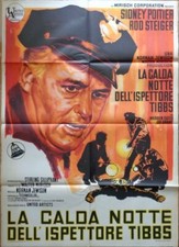 IN THE HEAT OF THE NIGHT Italian 2F movie posters 39x55 SIDNEY POITIER STEIGER
