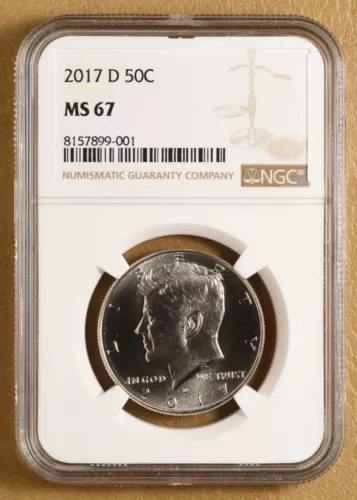 2017 D Kennedy Half Dollar NGC MS67