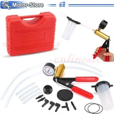 Manual Hand Vacuum Pump Car Pressure Tester Tool Brake Fluid Bleeder Bleeding