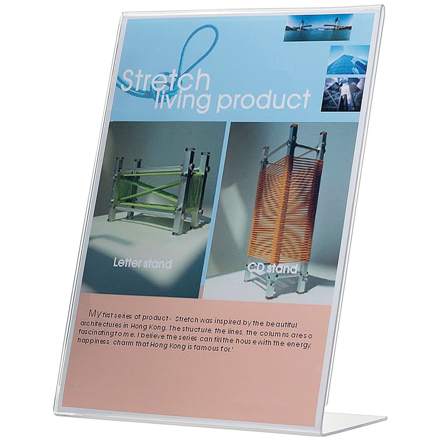 Q Connect A5 L Shape Slanted Sign Holder