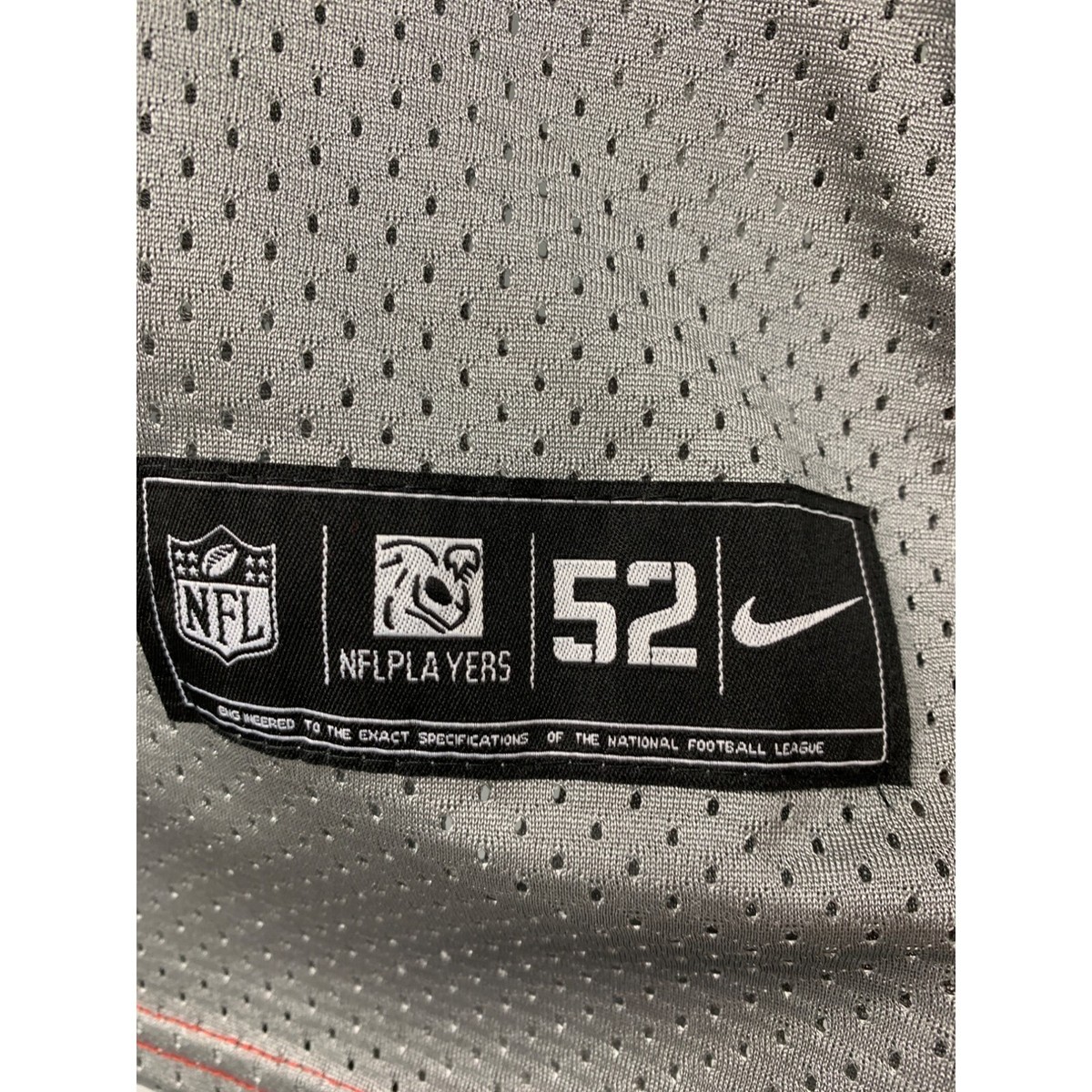 Rare Silver AZ Cardinals Nike Players 11 Fitzgerald size 52 XL