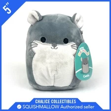 Squishmallows Kellytoy Plush Exotic Animal Camilo the Chinchilla 5" NWT