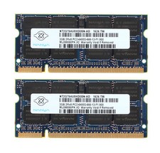 NANYA 4GB 2X 2GB 2 GB DDR2 800MHz PC2-6400S 200PIN SO-DIMM Laptop RAM Memory 4 G