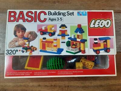 NOS LEGO #320 Basic Building Set 1989 VINTAGE Complete w/ Sealed BOX