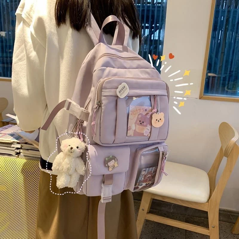 Large capacity top multi pocket backpack