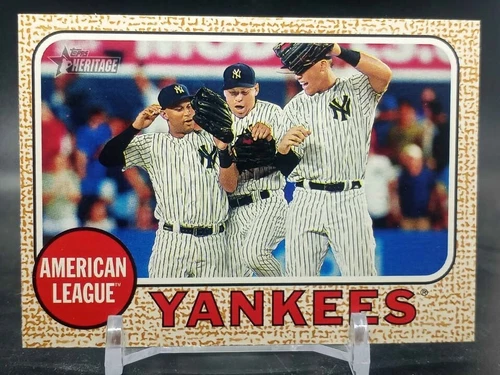 Derek Jeter Aaron Judge 2017 Topps Heritage Judge Rookie Year New York Yankees