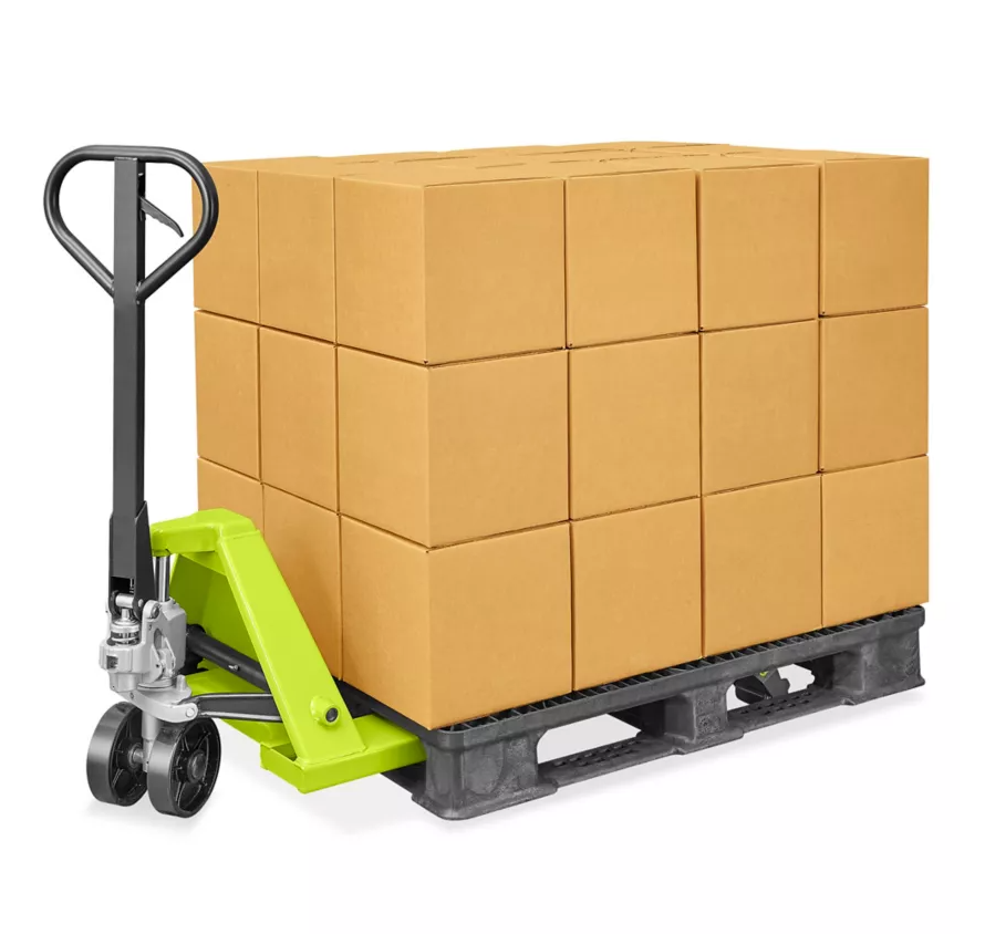 Uline Industrial Pallet Truck 48 x 27 Pallet Jack 5500 lbs Load