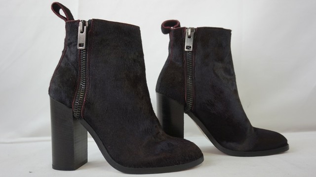 womens black ankle boots with zipper