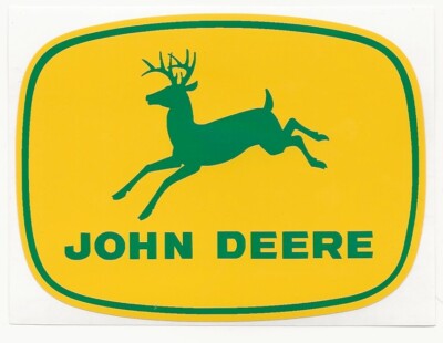 JOHN DEERE 4-leg, Green Deer DECAL,  4 inch, Tractor Computer Cut     J1979