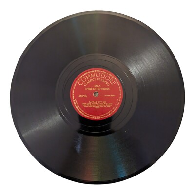 KANSAS CITY SIX - THREE LITTLE WORDS / FOUR O'CLOCK DRAG 78 RPM Commodore