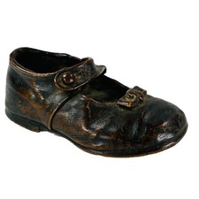 Antique Bronzed Child?d First Shoe L14cm Circa 1924
