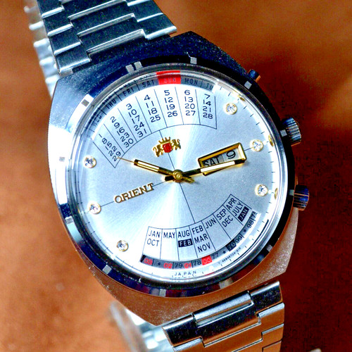 Japan Wristwatch Orient College Perpetual Multi Year Calendar Automatic Mens