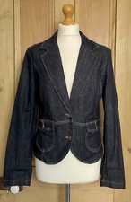Noa Noa Dark Blue Denim Casual Jacket Nwot Size M
