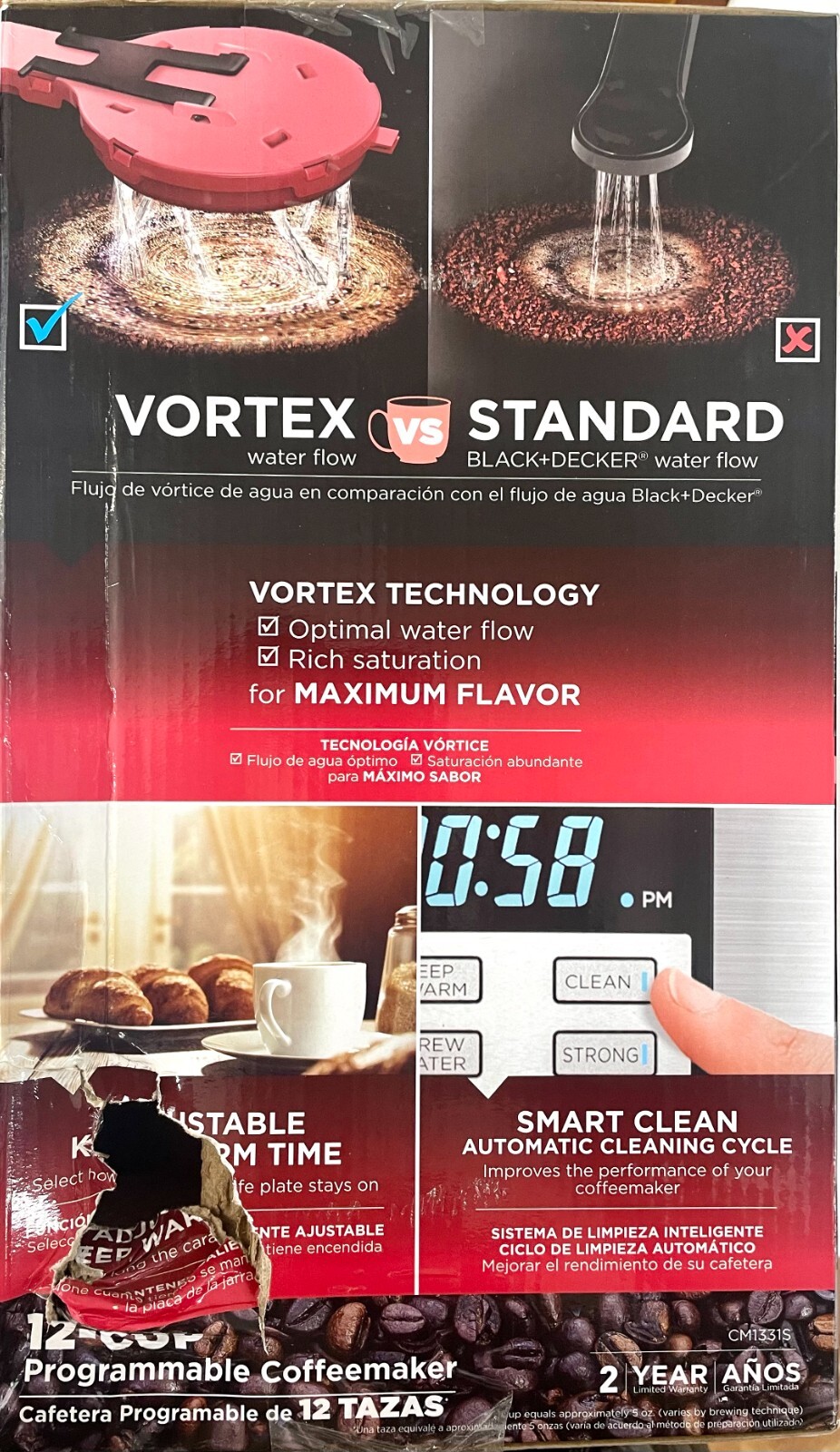 BLACK+DECKER CM1331S1, 12Cup, Silver Programmable Coffee Maker eBay