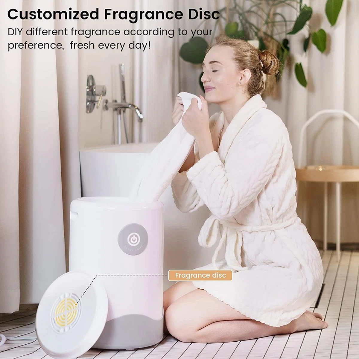 ZonLi Luxury Towel Warmer 1 Min Fast Heating, 4 Timer Settings, (Light  Grey) | eBay
