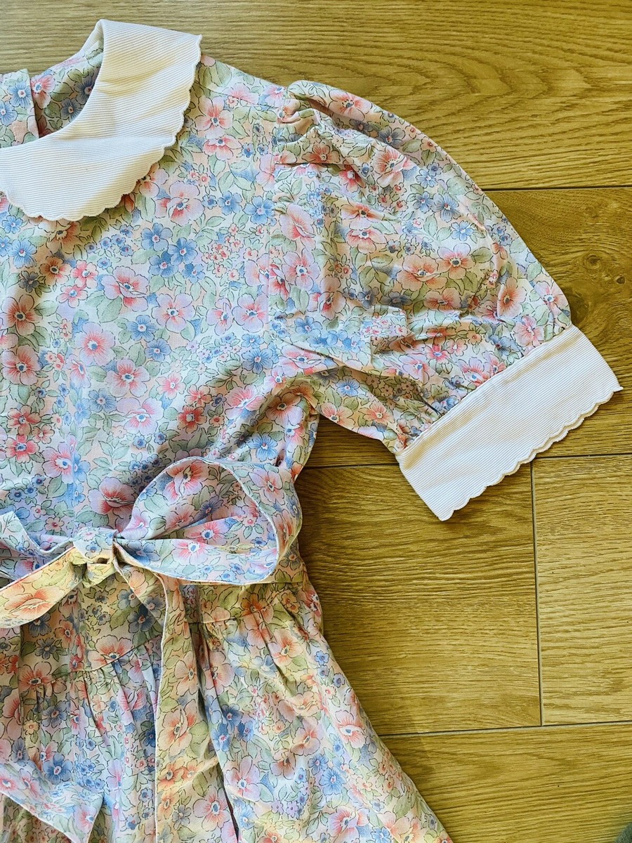 Vintage Designer Valerie Goud Girls Dress Tea Floral Liberty Approx 9/10  Years