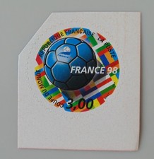 France année 1998 ( 3139 3140 ) adhésif 17 neuf luxe ** france 98 football