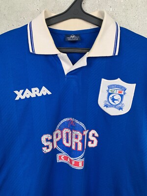 CARDIFF CITY 1998 1999 HOME FOOTBALL SHIRT XARA JERSEY SIZE XL