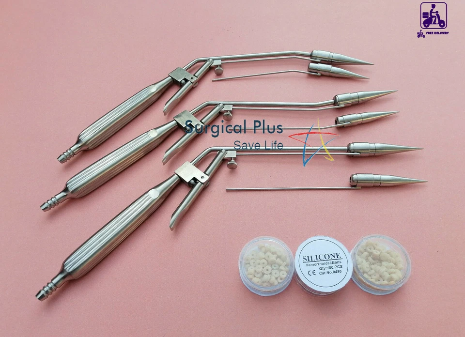 Ligadura de succión de hemorroides y banda elástica y fuente de luz proctoscopio Foto 2 de 4