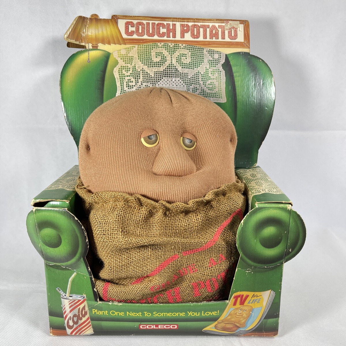 Vintage 1987 Coleco ROBERT ARMSTRONG COUCH POTATO BURLAP