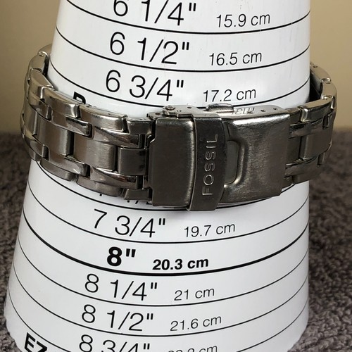 Fossil Kaleido Men AM-3539 Changing Dial Stainless 40mm Quartz Watch 7 1/2" - Picture 11 of 12
